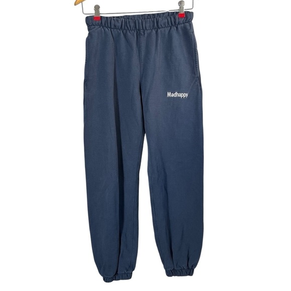 MADHAPPY Classic Embroidered Spell Out Relaxed Jogger Sweatpants - Picture 3 of 13